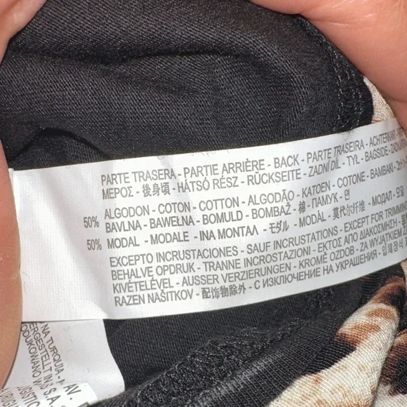 ZARA Leopard Print Women's Zipper Detail Shirt - Picture 9 of 9